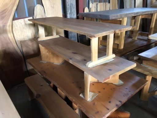 木曽ひのき集成材天板テーブル