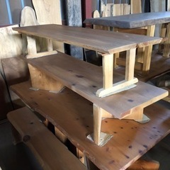 木曽ひのき集成材天板テーブル