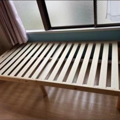 【ネット決済】無垢材のベッド