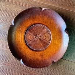 木製皿　湯呑み起き　