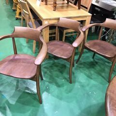 【愛品館八千代店】飛騨産業　円卓ダイニング4点セット　CRESCENT