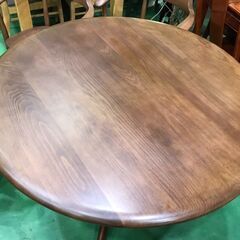 【愛品館八千代店】飛騨産業　円卓ダイニング4点セット　CRESCENT