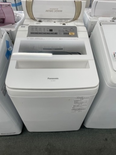 パナソニック洗濯機（8.0K) NA-FA80H3 2017年製 中古品