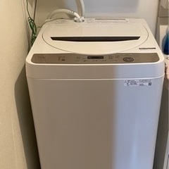 【ネット決済】SHARP洗濯機6kg  5/7にお渡し　購入から1年