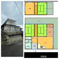 2階建て1軒屋ペット可 戸建4SDK 【南丘】早い者勝ち!!敷礼...