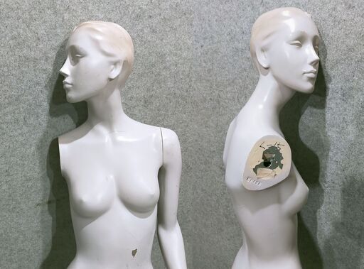 三恵マネキン 女性型 前進 トルソー ボディ 右腕欠品 全長約172cm