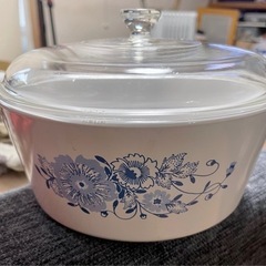 【お取り引き中】昭和レトロ　耐熱ガラス鍋