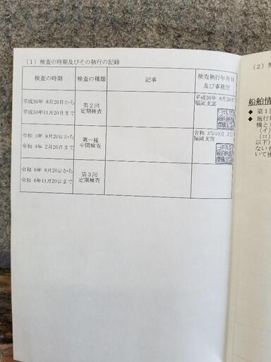 現役漁船　和船　ボート　船外機9.9馬力付き