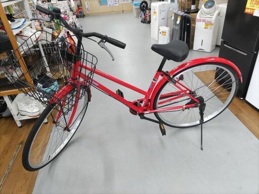 J050 真っ赤な普通自転車 Lapeure ダイナモライト 27インチ