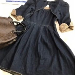 美品✨ バーバリー ブルーレーベル デニム ワンピース