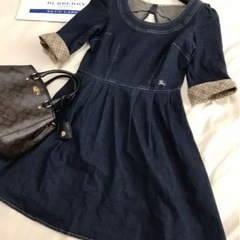 美品✨ バーバリー ブルーレーベル デニム ワンピース