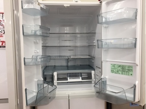日立 6ドア冷蔵庫 430L R-XG4300H E01-03 真空チルド 難あり 日立 