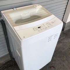 【ネット決済・配送可】ニトリ 洗濯機  6.0kg 風乾燥 ステ...
