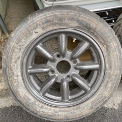 ワタナベ 旧車 13インチ 5.5J 4H 114.3 ヨコハマ ADVAN 175/60R13 セミスリック 専用ナット付き