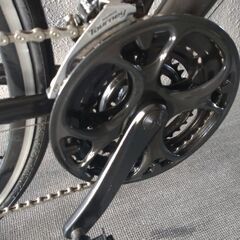 明日まで2,000円引き☆軽量アルミフレーム☆ クロスバイク air-on 21段変速　黒🎵