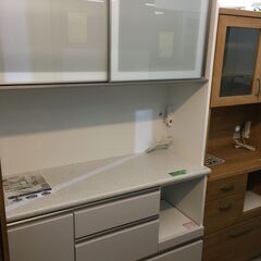 ニトリ　食器棚　キッチンボード　アルミナ２　幅120㎝ ニトリ（NITORI） 幅120cm キッチンボード レンジボード 食器棚