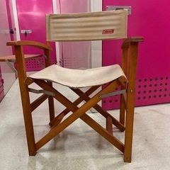 コールマン　ウッドチェア　折り畳み　木製椅子