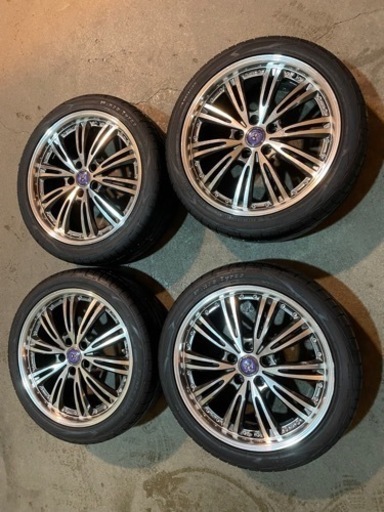 18インチ アルミホイール 215/45ZR18夏 扁平タイヤセット 18×7J 5