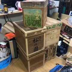 茶箱リメイク用　昭和レトロ茶箱5個セット（本物）