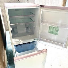 取引中 美品 ピンク×ホワイト♡2ドア冷蔵庫★2018年製