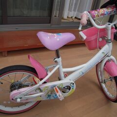 子供用　自転車　中古　ピンク　（オマケ・キックボード）