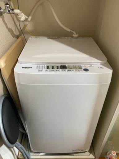 ハイセンス　全自動洗濯機 洗濯４．５ｋｇ　HW-T45F ホワイト