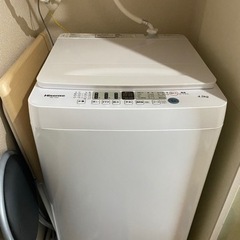 【ネット決済】ハイセンス　全自動洗濯機 洗濯４．５ｋｇ　HW-T...