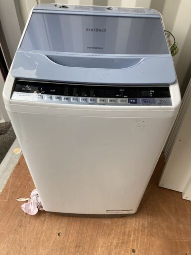 HITACHI 日立 BEAT WASH ビート ウォッシュ 全自動 洗濯機 7キロ 縦型 2018年 日立ビートウォッシュ 風呂水ホース付き