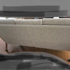 カリモク　3人がけハイバックソファ