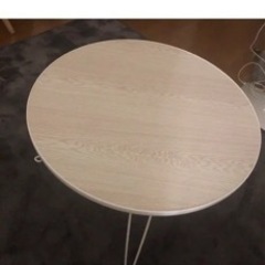【ネット決済】折り畳みテーブル　ホワイトウォッシュ