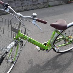 取引終了　中古　27型自転車　ライトグリーン