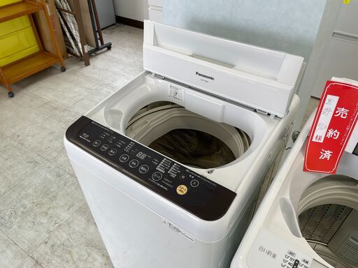 洗濯機の分解クリーニング行っています！配送設置込み！パナソニック7.0K洗濯機　2017年製　分解クリーニング済み！！