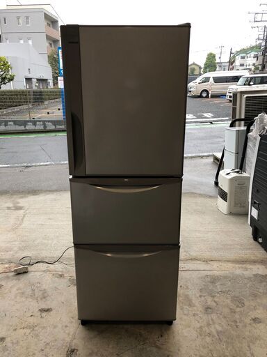 (売約済み) 2018年製 日立 3ドア 265L ノンフロン冷凍冷蔵庫 真ん中野菜室 R-27JV(T) 型