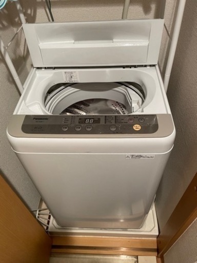 【中古洗濯機6kg】パナソニック製（2018年製）