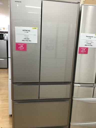 新製品情報も満載 【トレファク神戸新長田】HITACHIの2018年製6ドア冷蔵庫です！!【取りに来れる方限定】 冷蔵庫