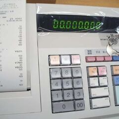 使用感少なめ★シャープ 電子レジスタ XE-A147 ホワイト 取説・鍵・ロール紙10個付 SDカード対応　小型 コンパクト レジ☆ PayPay(ペイペイ)決済可能 ☆ 札幌市 豊平区 平岸 使用感少なめ☆シャープ 電子レジスタ XE-A147 ホワイト 取説・鍵