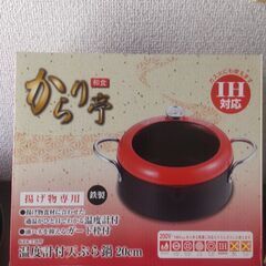 温度計付き 天ぷら鍋 20cm