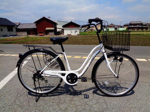 Reschnel 26インチ 6速 軽快車 白（127）