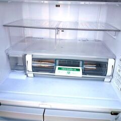 日立 真空チルド R-FR48M4-W 6ドア冷蔵庫ノンフロン冷凍冷蔵庫 475L