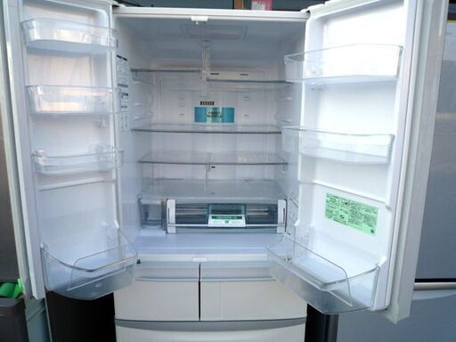 日立 真空チルド R-FR48M4-W 6ドア冷蔵庫ノンフロン冷凍冷蔵庫 475L