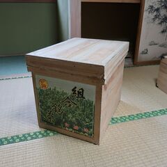 レトロな茶箱　（38×51×41）