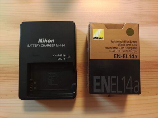 Nikon バッテリー EN-EL14a（新品）＆ バッテリーチャージャー MH-24