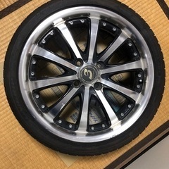 注:4本同一デザインではありません！ タイヤ付きホイール4本 16インチ 軽自動車用 4穴100 5.5J ドレスアップに！