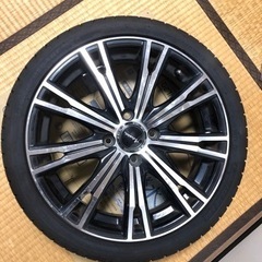 注:4本同一デザインではありません！ タイヤ付きホイール4本 16インチ 軽自動車用 4穴100 5.5J ドレスアップに！