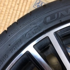 注:4本同一デザインではありません！ タイヤ付きホイール4本 16インチ 軽自動車用 4穴100 5.5J ドレスアップに！