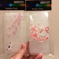 【ネット決済・配送可】iPhone初代SE/5/5S ケース 桜...