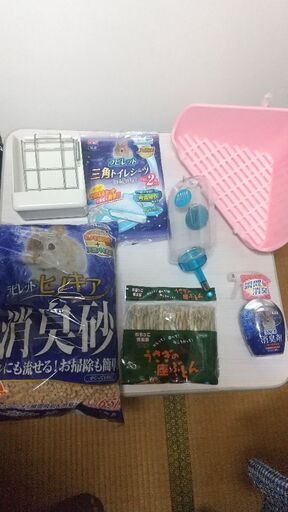 ウサギ 飼育セット スターターセット あとは固形餌と飼育カゴと牧草だけ、