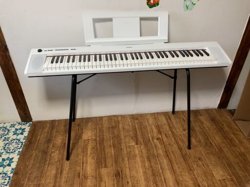 値下げ】 YAMAHA piaggero 電子キーボード NP-32WH 美品 76鍵 箱付き