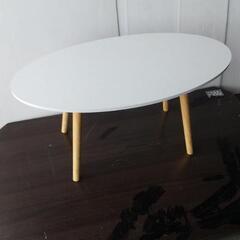 ☆円形テーブルホワイト　幅80☆