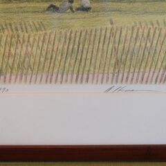 ハロルド・アルトマン「ニューヨークセントラルパーク春」リトグラフ 版画 サイン入り 額装